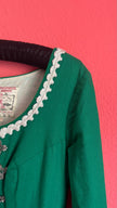 Vintage 1960s Green Embroidered Dirndl Dress by Chiemseer Dirndl