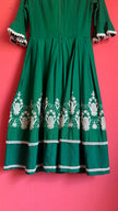 Vintage 1960s Green Embroidered Dirndl Dress by Chiemseer Dirndl