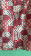 Vintage 1970s Cotton Patchwork Print Shirt Jacket