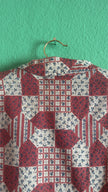 Vintage 1970s Cotton Patchwork Print Shirt Jacket