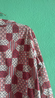 Vintage 1970s Cotton Patchwork Print Shirt Jacket