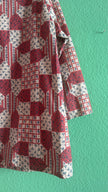 Vintage 1970s Cotton Patchwork Print Shirt Jacket