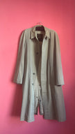 Vintage 1980s Men’s Beige Trench Coat By Robinow London