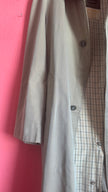 Vintage 1980s Men’s Beige Trench Coat By Robinow London