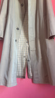 Vintage 1980s Men’s Beige Trench Coat By Robinow London