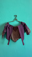 Vintage 19th-Century Purple Embroidered Historical Jacket