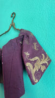 Vintage 19th-Century Purple Embroidered Historical Jacket