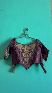 Vintage 19th-Century Purple Embroidered Historical Jacket