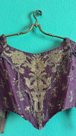Vintage 19th-Century Purple Embroidered Historical Jacket