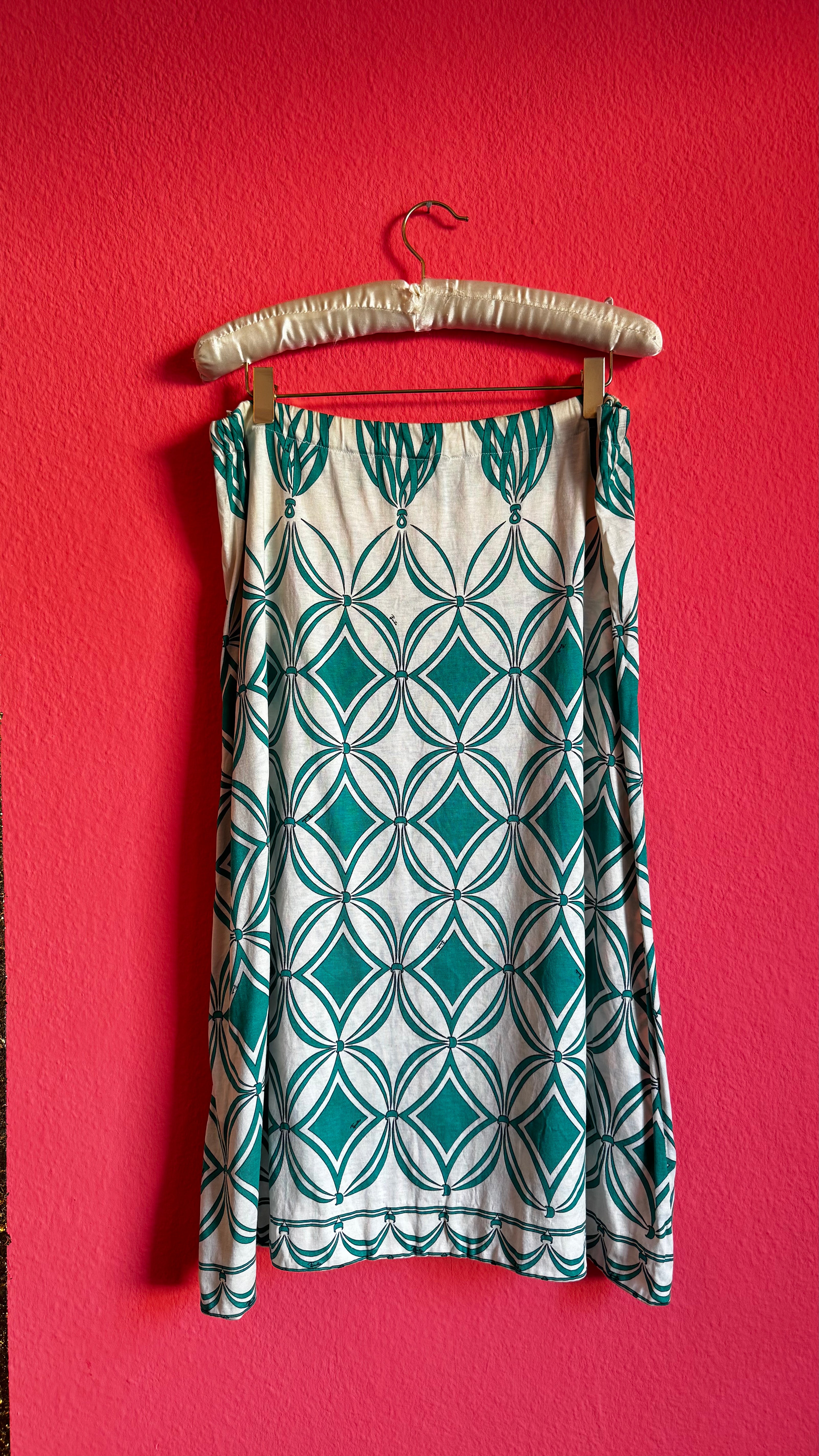 Emilio Pucci Aquamarine Cotton Set - Two Blouses Skirt - Alva - Morgaine | Vintage Store