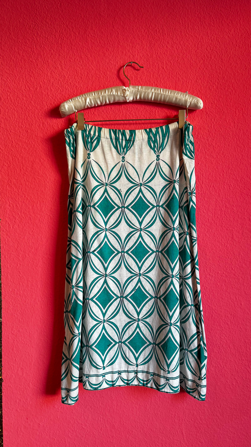 Emilio Pucci Aquamarine Cotton Set - Two Blouses Skirt - Alva - Morgaine | Vintage Store