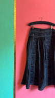 Vintage 1980s Black Beaded Apron Skirt