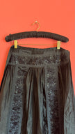 Vintage 1980s Black Beaded Apron Skirt