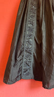 Vintage 1980s Black Beaded Apron Skirt