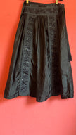 Vintage 1980s Black Beaded Apron Skirt