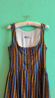 Vintage 1980s Striped Cotton Dirndl Dress by Alphorn