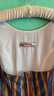 Vintage 1980s Striped Cotton Dirndl Dress by Alphorn