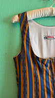 Vintage 1980s Striped Cotton Dirndl Dress by Alphorn