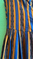 Vintage 1980s Striped Cotton Dirndl Dress by Alphorn