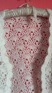 Vintage 1970s Ivory Wool Crochet Cardigan Jacket