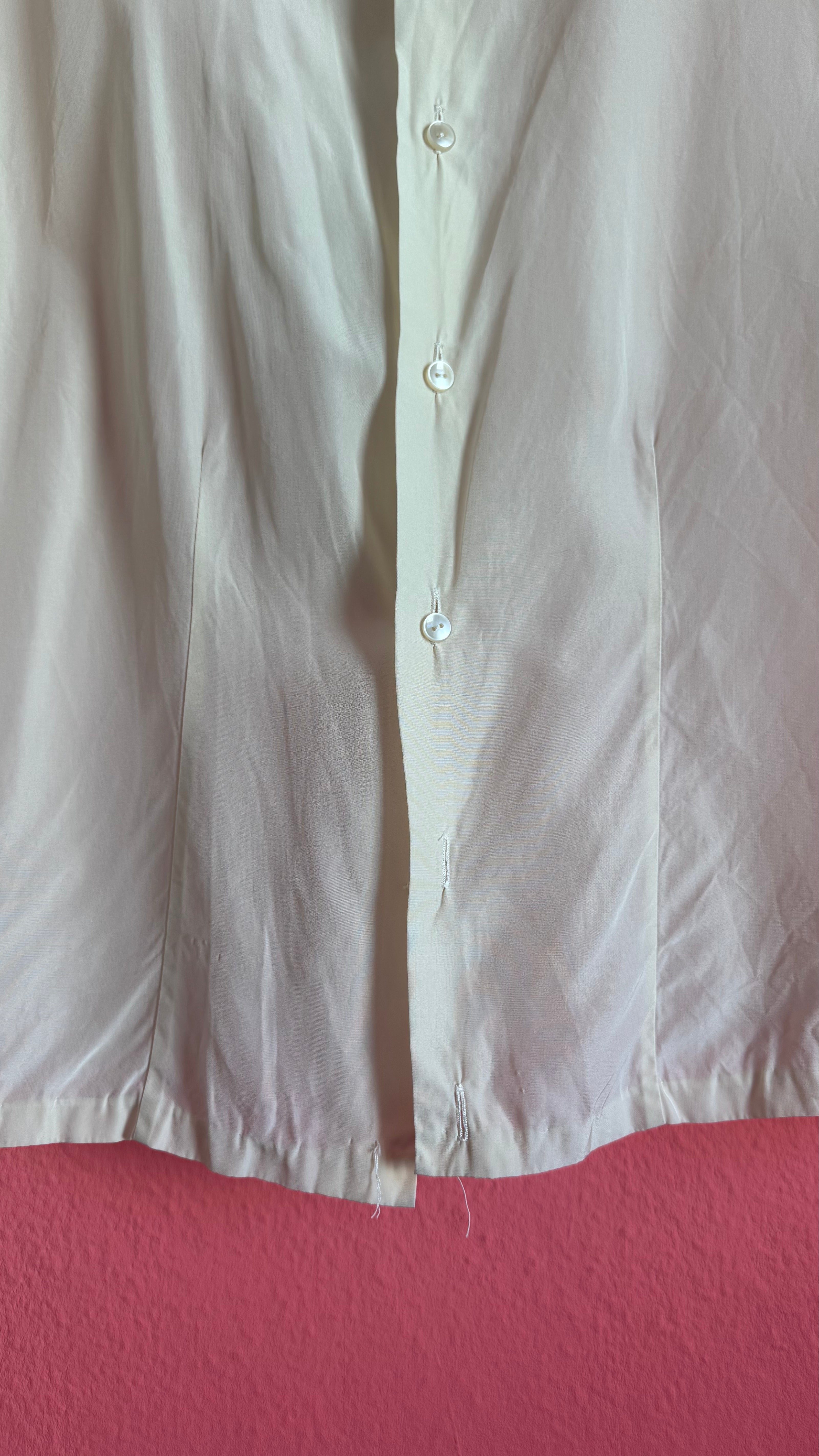 Vintage 1980s Ivory Lace Ruffle Blouse