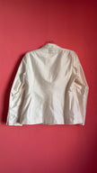 Vintage 1990s Ivory Silk Tailored Blazer