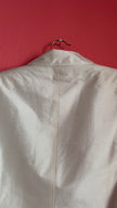 Vintage 1990s Ivory Silk Tailored Blazer