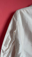 Vintage 1990s Ivory Silk Tailored Blazer