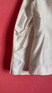 Vintage 1990s Ivory Silk Tailored Blazer