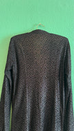 Vintage 1990s Black Mesh Shirt And Cream Side Stripe Trouser Set