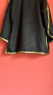 Vintage 1980s Black Jacket With Gold Braided Trim