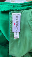 Vintage 1990s Amarotico Emerald Green Silk Pencil Skirt