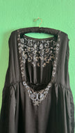 Vintage 1920s Black Embroidered Flapper Dress