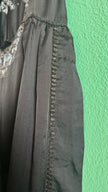 Vintage 1920s Black Embroidered Flapper Dress