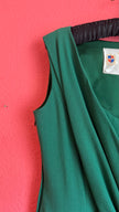 Vintage 1980s Schröder Wulf Green Wool Dress