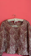 Vintage 1970s Dietrich Burgundy Brocade And Velvet Dirndl Set