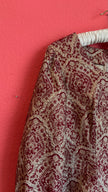 Vintage 1970s Dietrich Burgundy Brocade And Velvet Dirndl Set