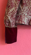 Vintage 1970s Dietrich Burgundy Brocade And Velvet Dirndl Set