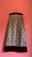 Vintage 1970s Dietrich Burgundy Brocade And Velvet Dirndl Set