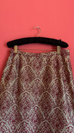 Vintage 1970s Dietrich Burgundy Brocade And Velvet Dirndl Set