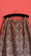 Vintage 1970s Dietrich Burgundy Brocade And Velvet Dirndl Set