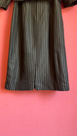 Vintage 1980s Striped Cotton Blend Shirt Dress