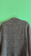 Vintage 1980s Tricosa Wool Acrylic Herringbone Skirt Suit Set