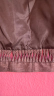 Vintage 1980s Brown Silk Cotton Skirt Suit Set