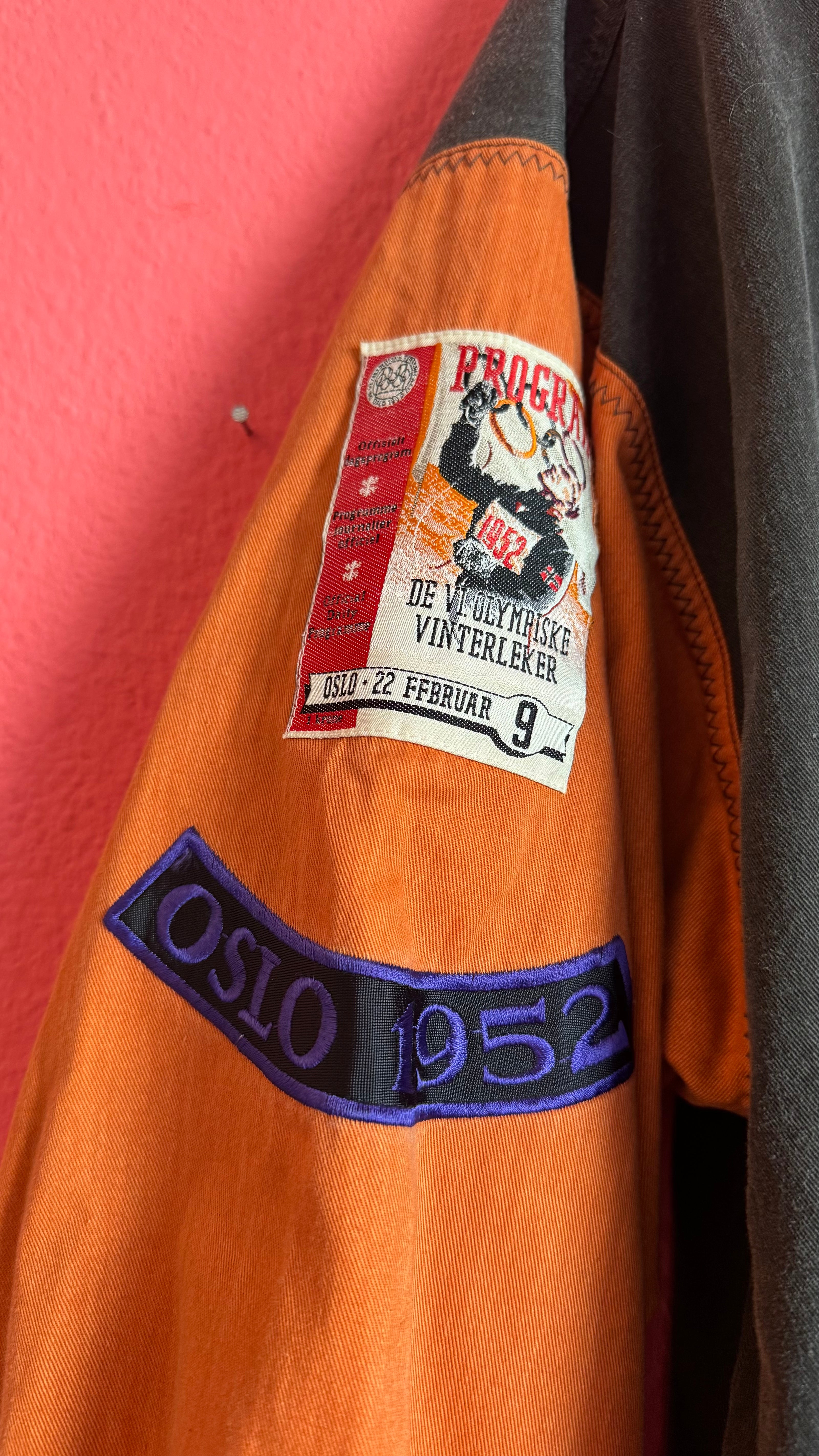 Vintage 1980s Adidas Oslo 1952 Olympic Bomber Jacket