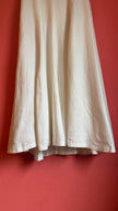 Vintage 1990s Escada Ivory Linen And Silk Button-Front Dress