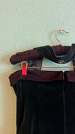 Vintage 1980s Dark Green Velvet Vest And Skirt Set