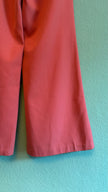 Vintage 1970s Diolen Pink Wool Blend Flared Trousers