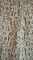 Vintage 1980s Hettlage München Ivory Lace Shift Dress