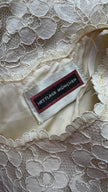 Vintage 1980s Hettlage München Ivory Lace Shift Dress